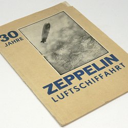 30 years Zeppelin Airship Ride 1930 Graf Zeppelin - Summary of Blimps w/44 photo