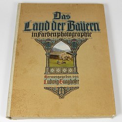 German Bavaria Color Photo Portfolio 1919 w/40 Old Lithographs Germany