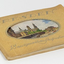 Dresden 1910s Photo Book w/18 early color photos Lady's Church Palace
