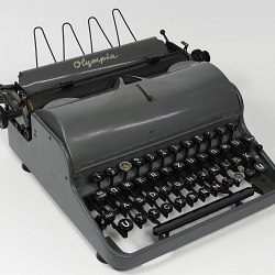 SS Typewriter Olympia WWII w/ Nazi Runes from 1942 Portable