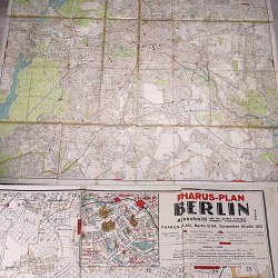 Berlin City Street Map 1944 - 37x49" Germany Capital Neukolln Pankow