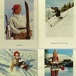 Ski Skiing Photo Book 1930s in Agfacolor Otztal Arlberg Winter Alps Austria