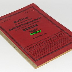 German WW2 Address Phone Telephone Book of Nazi Capital BERLIN 1943